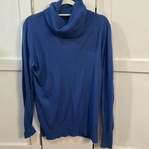 Lightweight Spring Blue Turtleneck